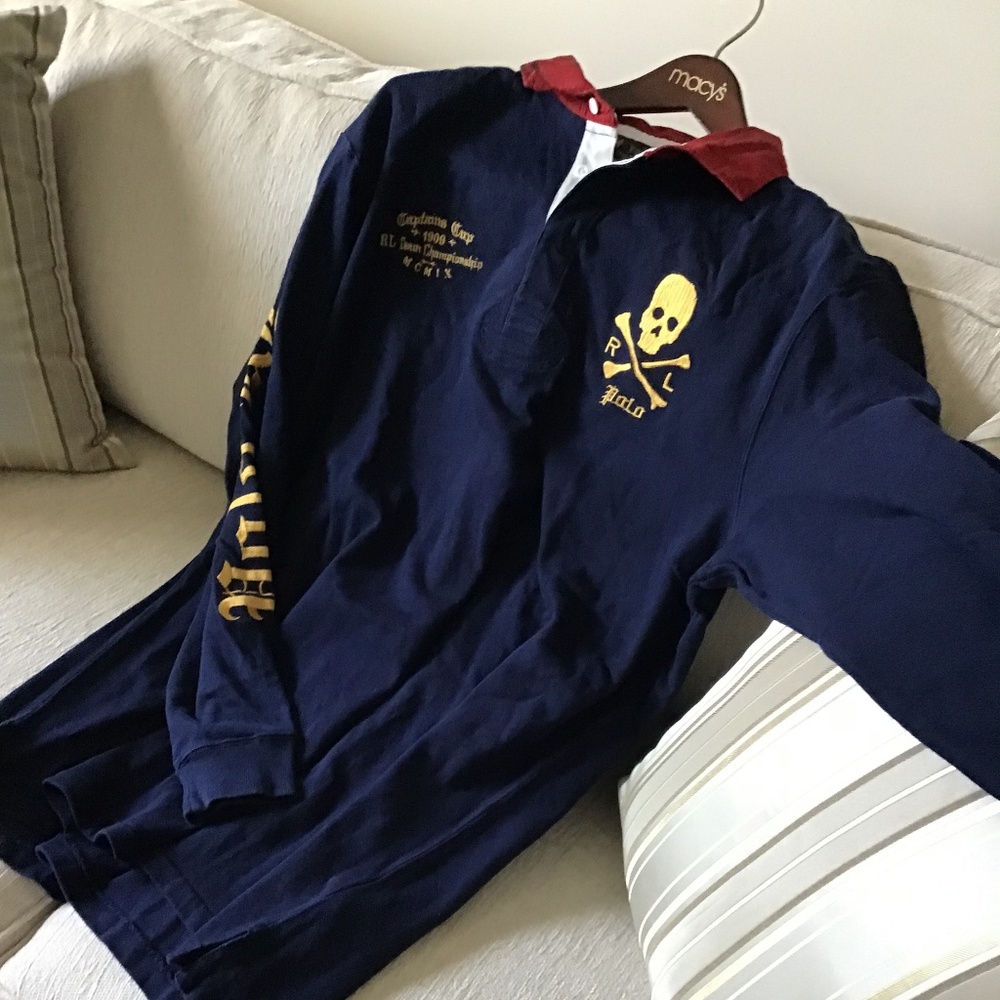POLO RALPH LAUREN RUGBY MENS PULLOVER - Picture 10 of 16